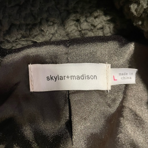 Olive Green Teddy Coat - Picture 4 of 5